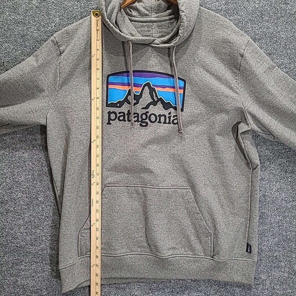 Patagonia Fitz Roy Horizon Uprisal Hoody Mens Grey Hoodie Pullover XL Outdoor - Picture 6 of 9